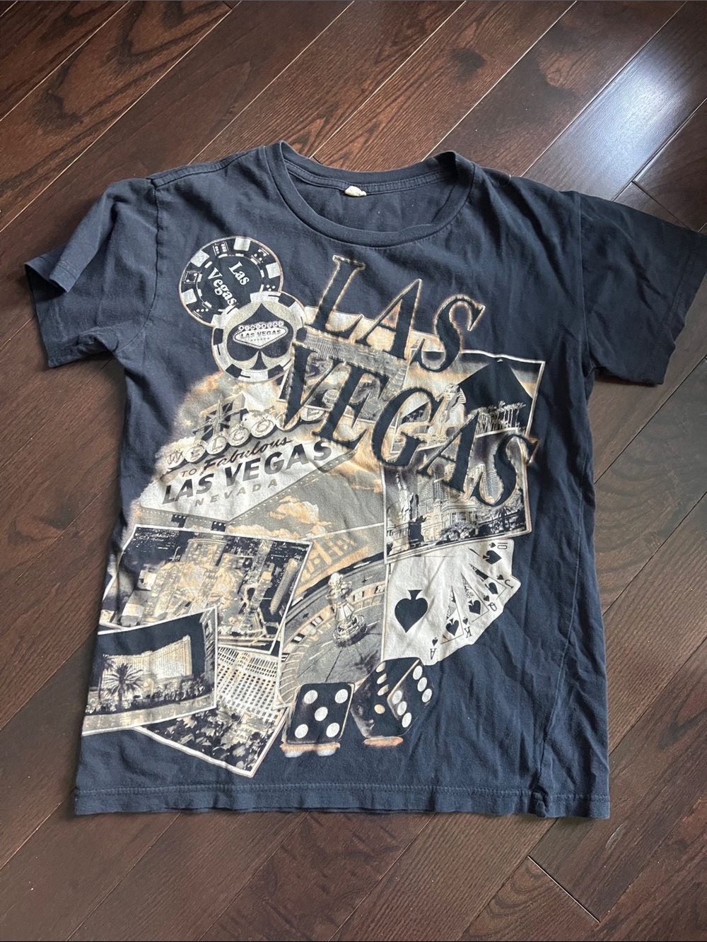 Source Unknown Black Las Vegas Graphic Short-Sleeve Tee